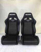 เบาะแต่ง RECARO ทรง SR หูยัก งานหนัง ดำ ล้วน ขีด 3 ขีดบน หลังเรียบ ปรับเอนนอนได้ พร้อมรางเลื่อน มีแบบคู่ และ เเยกขายเป็นข้าง งาน เทียบแท้