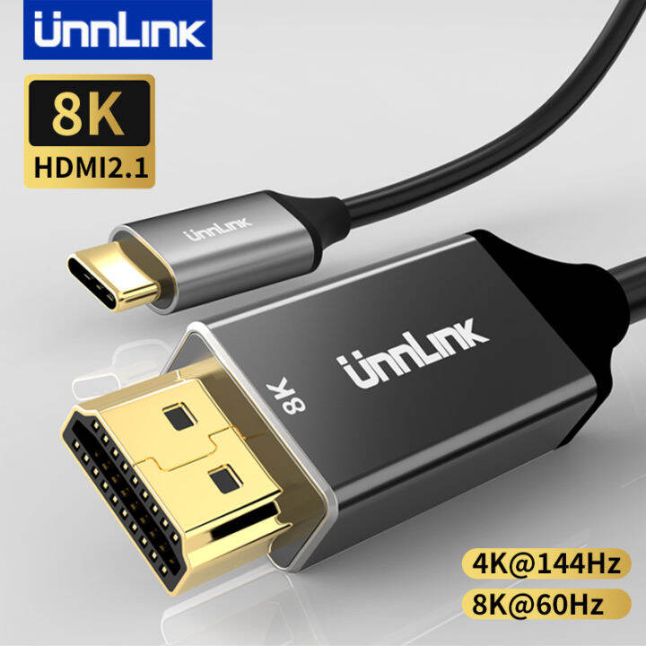 Unnlink K Hz Usb C To Hdmi Cable K Hz Type C Thunderbolt Adapter