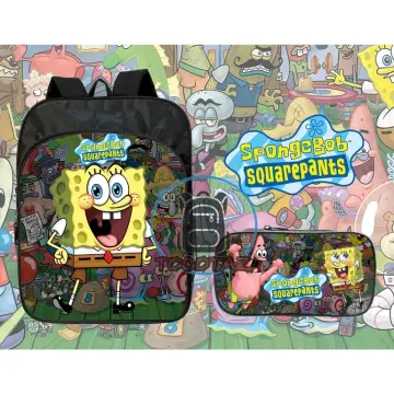 Spongebob Backpack with Lunch Box and with Pencil Box