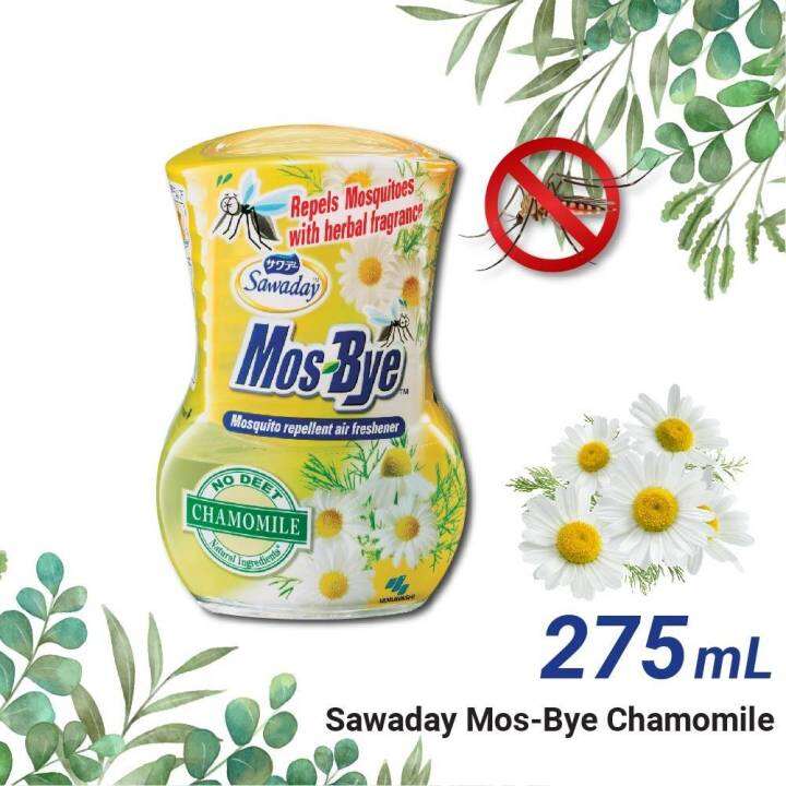 SAWADAY MosBye Chamomile Mosquito Repellent Air Freshener With Herbal Fragrance 275ml Lazada