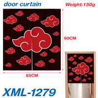 ม่านประตูสีเต็มรูปแบบรอบนารูโตะขนาดเล็กสไตล์ญี่ปุ่นประตูม่านผ้าประตูม่านการ์ตูนอะนิเมะพาร์ทิชันม่าน