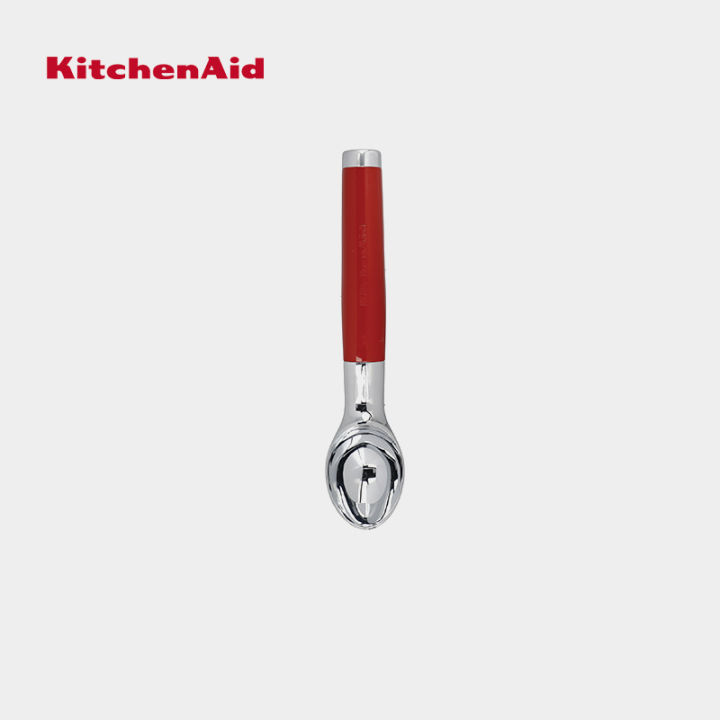 KitchenAid ice cream scoop black handle stainless steel
