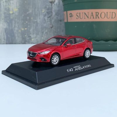 1/43 Mazda 3 Axela Alloy Car Model Diecast Metal Toy Mini Vehicles Car Model Miniature Scale Simulation Collectibles Kids Gift