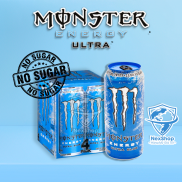 Monster Energy Blue UItra Nước Tăng Lực Không Đường Ultra 473ml Mỹ