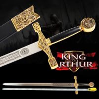 Roman โรมัน Excalibur เอกซ์แคลิเบอร์ ในตำนานของ King Arthur คิงอาเธอร์ กษัตริย์ จอมราชันย์ อัศวินโต๊ะกลม Knight คาตานะ ฮาม่อน วากิซาชิ ซามูไร นักรบ นินจา ยากูซ่า Sweord Samurai Ninja Wakizash Hamon Yakuza Warrior Sabre Gift Tanto Edo ของขวัญ ของสะสมหายาก