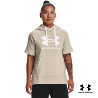 Under Armour UA Womens Rival Fleece Short Sleeve Hoodie อันเดอร์ อาร์เมอร์ เสื้อแขนสั้น เทรนนิ่ง สำหรับผู้หญิง