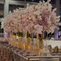 สแตนเลสตกแต่งดอกไม้ Ware คอลัมน์ชั้นวางดอกไม้งานแต่งงานโต๊ะ Centerpieces ฐานเค้กเทียนงานฝีมือตกแต่ง Standhot