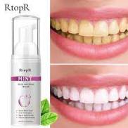HCMRtopR Bọt Tẩy Trắng Răng Làm Sạch Răng Khử Mùi Hôi Miệng Mousse Teeth