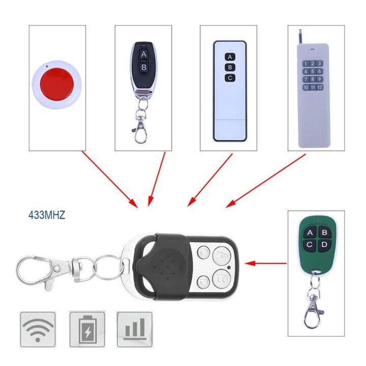 yf-4-buttons-door-opener-433mhz-clone-fixed-rolling-code-duplicator