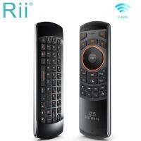 Rii Mini I25เขา /Ru/us/ar/fr เมาส์รีโมทคอนโทรลแป้นพิมพ์ไร้สายพร้อมคีย์โปรแกรมได้สำหรับสมาร์ททีวีทีวีไฟกล่องทีวี