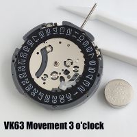 【YF】 Black High Accuracy Quartz Chronograph Watch Wrist Movement Replacement For VK SERIES VK63 3 oclock Position Single Cale