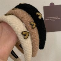 [COD] Wool love headband crowd high cranial top pressure hair fashion going out wide-brimmed accessories autumn and winter temperament headdress female