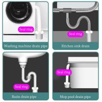 Kitchen Washing Machine Insect Proof Pipe Connector Sewer Pipe Sealing Cover Anti-odor Floor Drain Plug For Bathroom Accessories Traps Drains