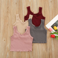 2022 Summer Girls Tank Tops Kids Sports Undershirt Cotton Tank Top For Girls Fashion Girls Camisole Kids Singlets Undershirt