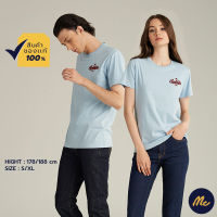 Mc Jeans เสื้อยืดแขนสั้น เสื้อยืด คอกลม แขนสั้น สีฟ้าอ่อน ผ้านุ่ม ใส่สบาย ใส่ได้ทั้งผู้ชายและผู้หญิง MTTZ568