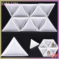 [KUNLIAN] 10pcs equilateral แผ่นสามเหลี่ยมสำหรับเครื่องประดับลูกปัดเก็บพลาสติกสิ่งแวดล้อม