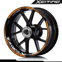 For KYMCO XCITING CT 250 300I 400I Xtown125 Downtown125i Dt-X360 Motorcycle Wheel Sticker Stripe Rim Decal Accessori Stripe Tape