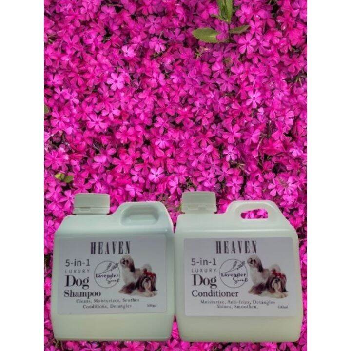 HEAVEN LUXURY DOG SHAMPOO 5in1 Bundle Packed with CONDITIONER Lazada PH