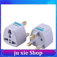 JuXie store 1/2/5pcs Universal EU US AU to UK 3 Pin AC Power Socket Plug Travel Wall Charger Outlet Adapter Converter Connector UK plug