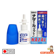 Xịt mũi Sato Nazal Nhật Bản 30ml Sổ Mũi Ngạt Mũi, Nghẹt mũi, Viêm xoang thumbnail