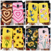 Sunflower กรณีทาสีสำหรับ Samsung Galaxy J4 2018 SM-J400F J400ซิลิโคนเคสโทรศัพท์สำหรับ Samsung J4 2018