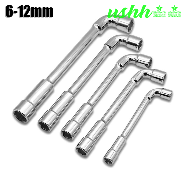[ushh] 1Pcs L Type Pipe Perforation Elbow Wrench Set L Shaped Double