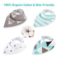 8Pcs Baby Bibs ทารกแรกเกิดผ้าพันคอ Drool Bibs, Unisex Stylish Design Bandana Bibs สำหรับชายและหญิง100 ผ้าฝ้ายอินทรีย์ Bibs