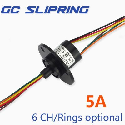 ‘；【-； Slip Ring Collector Ring Electric Slip Ring Electric Brush Carbon Brush Rotating Joint 6Wire 5A Current