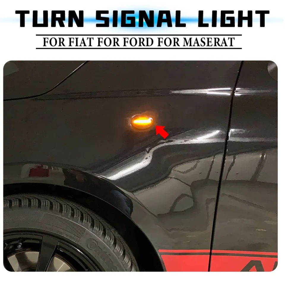 2pcs Led Dynamic Side Marker Turn Signal Light For Fiat 500 Ford KA Lancia  Lybra Ypsilon Maserati GranCabrio Granturismo Alfa 4C - AliExpress