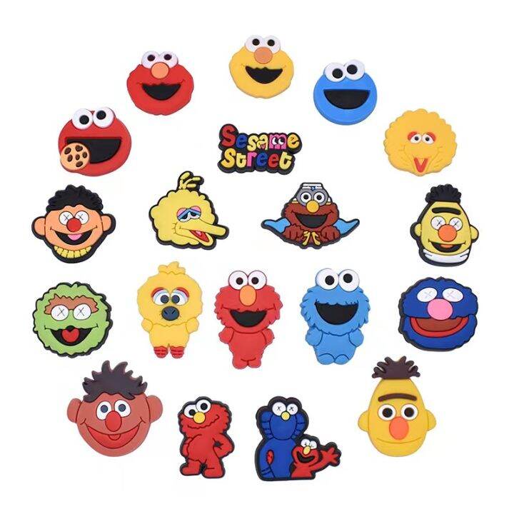 NEW Crocs Jibbitz Charms Sesame Street Series jibbitz Set crocs jibbitz ...