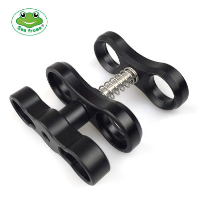 Seafrogs CP-2 Aluminum Alloy 1 Inch Ball Clamp Joint Bracket Arm Two Section Holder For Diving Essential Accessory Light Combination Fixed Clamp