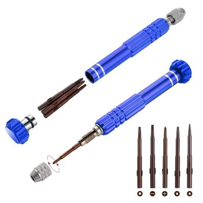 5-In-1 Multifunctional Screwdriver Slotted for Eyeglass, Sunglass, Watch, Computer Repair Tool Kit