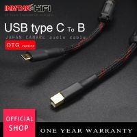 1ชิ้นคุณภาพสูง USB2.0ประเภท C ถึง Type C เป็นแบบ B สายเคเบิล OTG USB สำหรับ DAC เสียงแบบพกพา