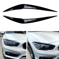 สำหรับ BMW 1ซีรีส์ F20 F21 116I 120I 125I M135i M140i คิ้วไฟหน้าเปลือกตาหัวหลอดไฟแสงคิ้วสีดำ15-19