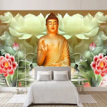 Shop Buddha 3D Wallpaper Online | Lazada.Com.My