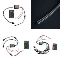 Mini LED 12v light source RGB colors and Side glow optic fiber with skirt varied color for car interior decoration