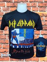 เสื้อวง DEF LEPPARD วงร็อค ไม่มีตะเข็บข้าง คอฟิต ป้ายUS ผ้าCOTTON100% เสื้อวินเทจ เสื้อทัวร์ วงร็อคต่างประเทศ