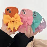 เคสมือถือสำหรับ Iphone14/13Pro Max Apple 12พร้อมโบว์ใหญ่สามมิติสำหรับเจ้าหญิงผู้หลบหนี