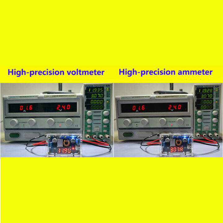 โมดูลแสดงผลแรงดันไฟฟ้าและ-cv-พร้อมเปลือก5a-75w-5-36v-ถึง1-25-32v-dc-dc-ลดแรงดันไฟฟ้าโมดูลพร้อมโวลต์มิเตอร์และแอมมิเตอร์