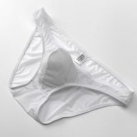 【Wrist watch】 Silk Mens Briefs Breathable Low Waist U Convex Ultra Thin Transparent Youth Pants 【hot】 !