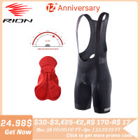 RION Men Cycling Bib Shorts MTB Road Bike 3D Pad Shorts Pro Team Mountain Bicycle Pants Summer Downhill Mens Cycling ces