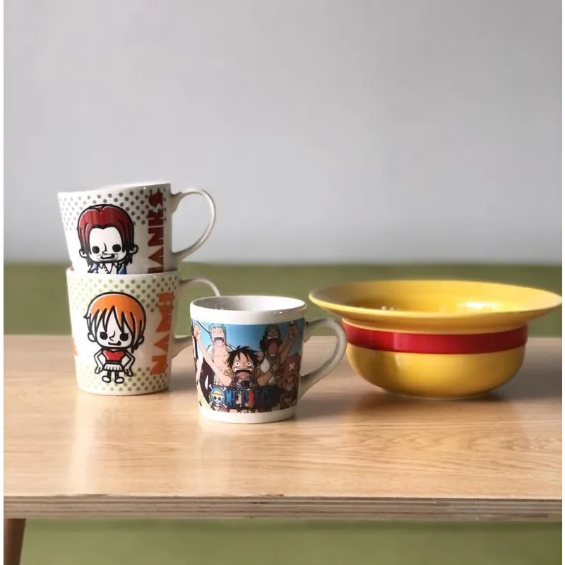 Anime ONE PIECE Hobby Water Cup Monkey D. Luffy Mug Choba Coffee Hot  Stamping Ceramic Cup