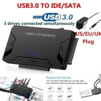 RBA3293 สาย Sata 3 มัลติฟังก์ชั่น ช่องเสียบคอมพิวเตอร์ ฮาร์ดไดรฟ์ภายนอก USB เป็น IDE andamp; SATA สำหรับ PC แล็ปท็อป อะแดปเตอร์ IDE SATA อะแดปเตอร์ฮาร์ดไดรฟ์ ตัวแปลง SATA ตัวแปลง HDD SSD