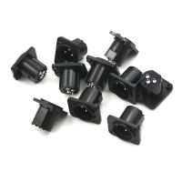 Sun ใหม่10pcs MALE CHASSIS SOCKET 3-PIN XLR JACK PANEL MOUNT คอนเน็กเตอร์ Non-LATCHING