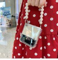 {OLI STUDIO} FashionHand Chaเผื่อว่าสำหรับ SamsungZFlip 3 5 Gblear กันกระแทกปกคลุมสำหรับ Z4 ZCoque Etui