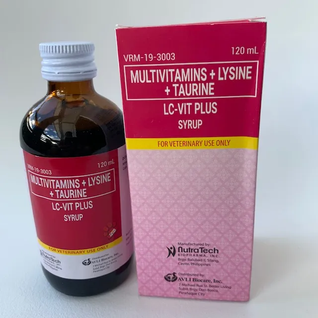 LCVIT Plus Syrup MultiVitamins Plus Lysine and Taurine for Adult Cats