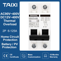 DC AC Solar Circuit Breaker ใช้ใน PV ในครัวเรือน MCB 400V 15A 30A 40A 50A 60A Air Switch 100A 120A-Cailine