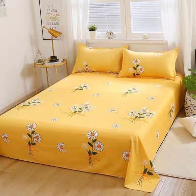 Household dormitory bed sheet sheet piece close skin students single bed supplies bedspread cover sheet pad pillowcase