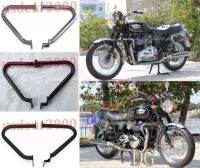 ♀ Highway Engine Crash Guard Bars for Triumph Bonneville T100 Thruxton 900 2001-2015 Black Chrome 02 03 04 05 06 07 08 09 10 11 12