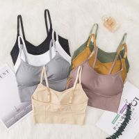 Sexy Top Tanks with Chest Pad for Women Push Up Bras Seamless Bralette Gym Fitness Yoga Sportswear женское нижнее белье